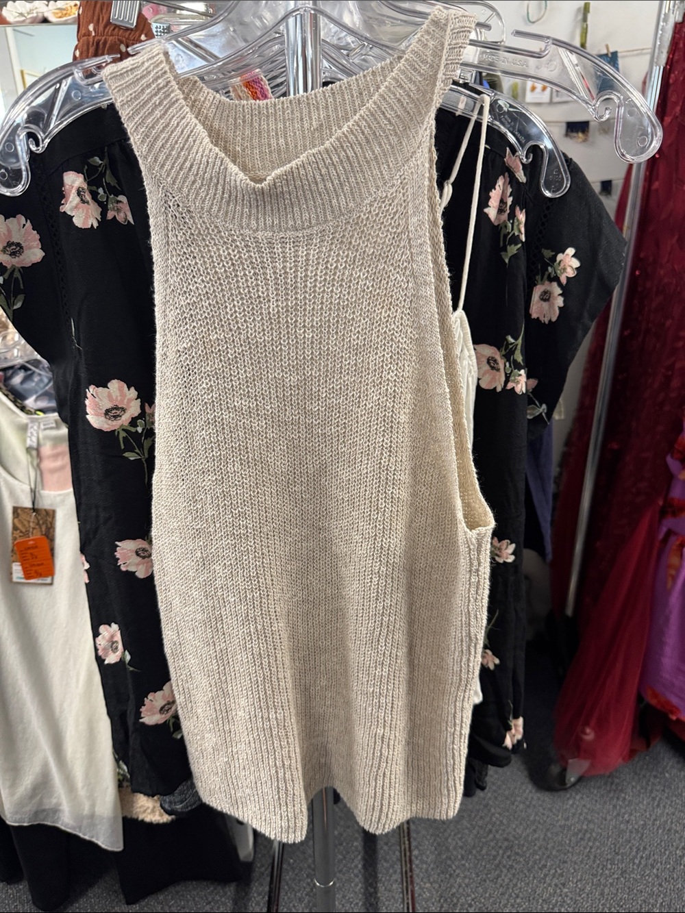 Mango linen tank L // 091916